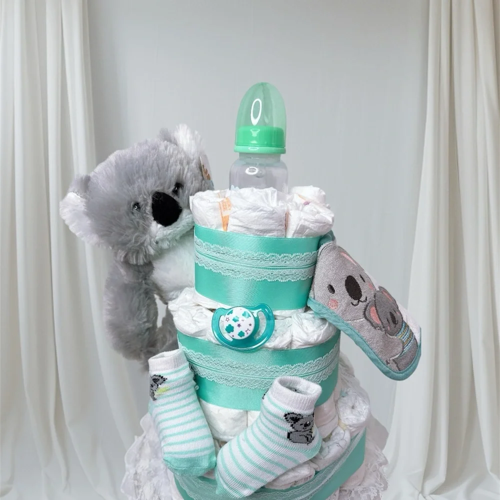 Koala Diaper Cake , Baby Shower Gift